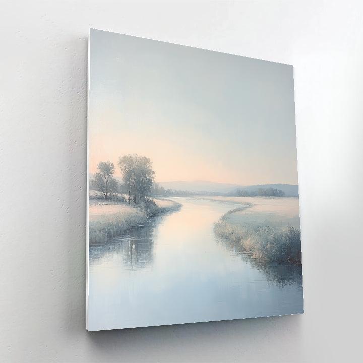 Claude Monet Inspired Silver Morning On The Seine Paint by numbers art