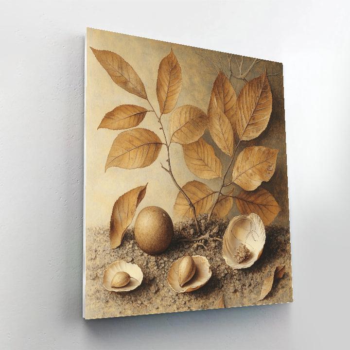 Leonardo Da Vinci Inspired Orchard Still Life Without Objects paint by numbers