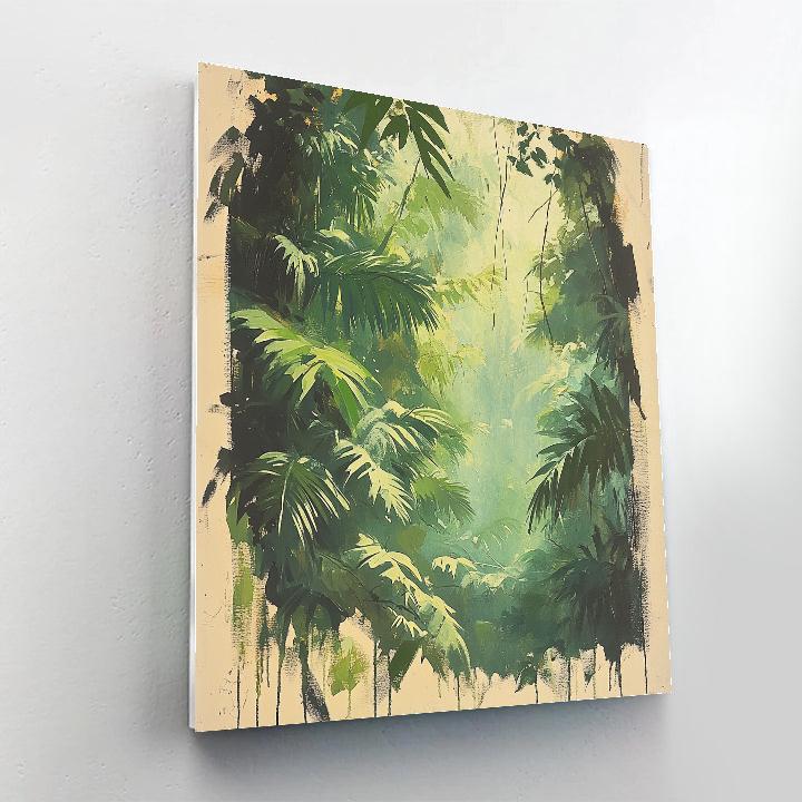 Leonardo Da Vinci Inspired Rainforest Canopy Study paint by numbers