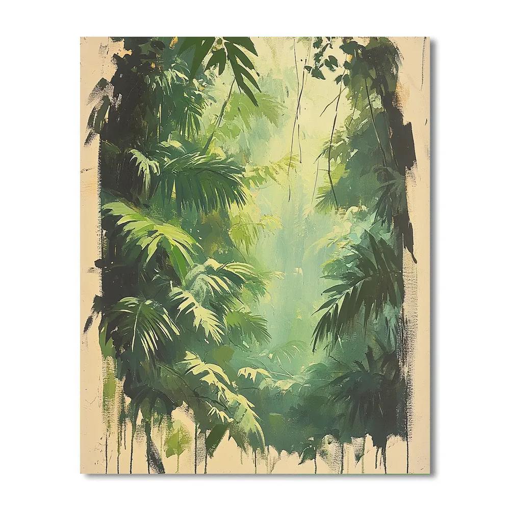 Leonardo Da Vinci Inspired Rainforest Canopy Study paint by numbers