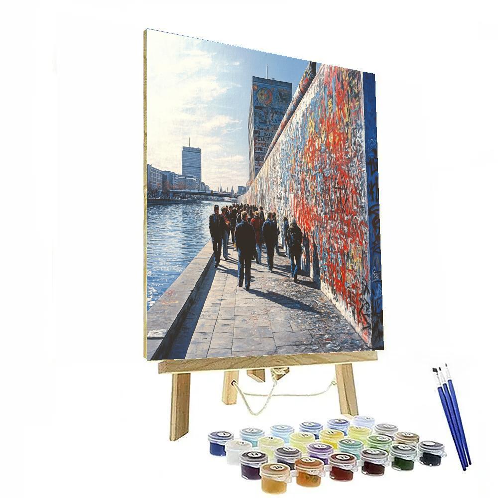East Side Gallery Berlin Wall Berlin Germany paint by color