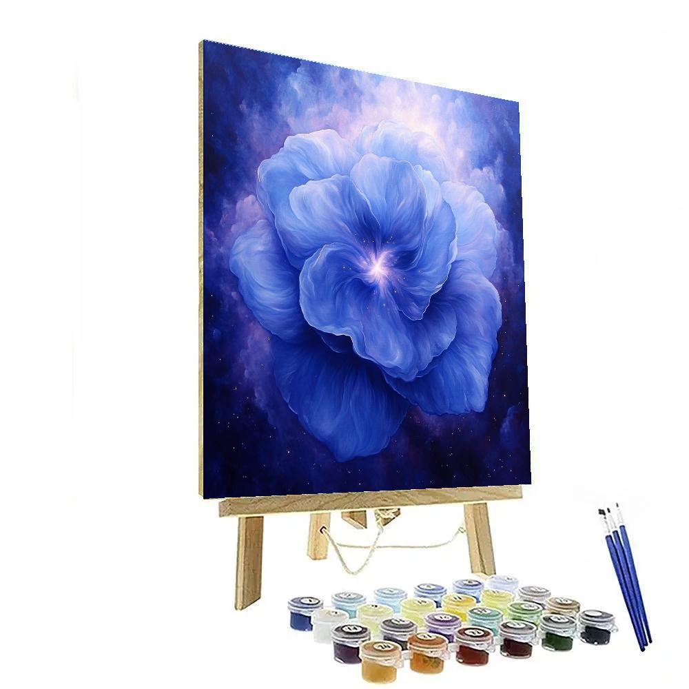 Georgia OKeeffe Inspired Abstract Nebula Flower paint by number
