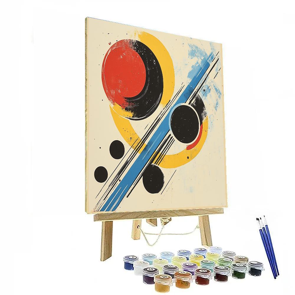 Wassily Kandinsky Inspired Orbital Symphony painting number kit