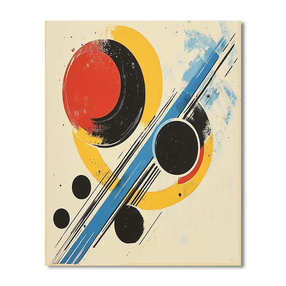 Wassily Kandinsky Inspired Orbital Symphony painting number kit