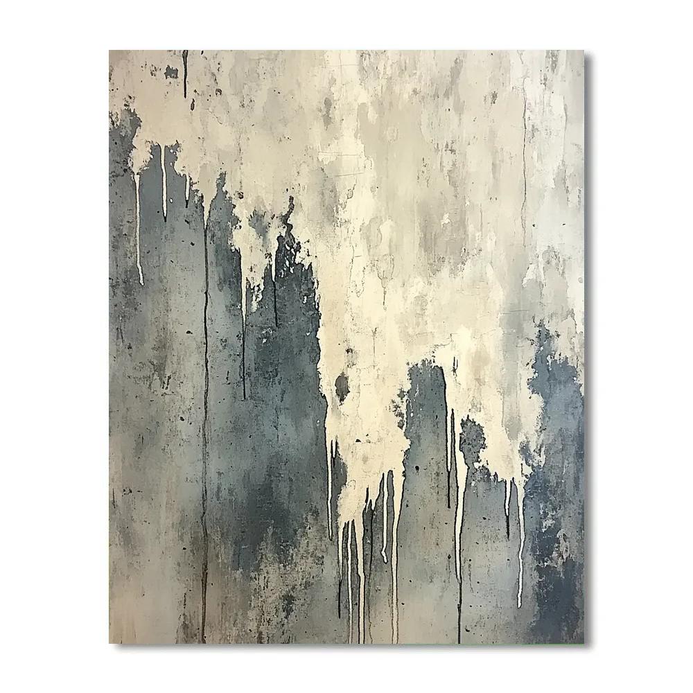 Leonardo Da Vinci Inspired Rain Pattern On Windowless Stone Paint by numbers kits