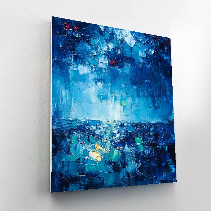 Jean Paul Riopelle Inspired Aurora Mosaic Skyfield DIY paint by numbers