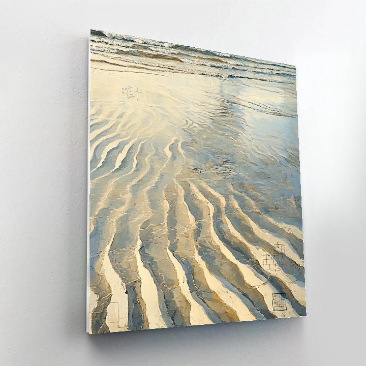 Leonardo Da Vinci Inspired Tidal Sand Patterns painting number kit
