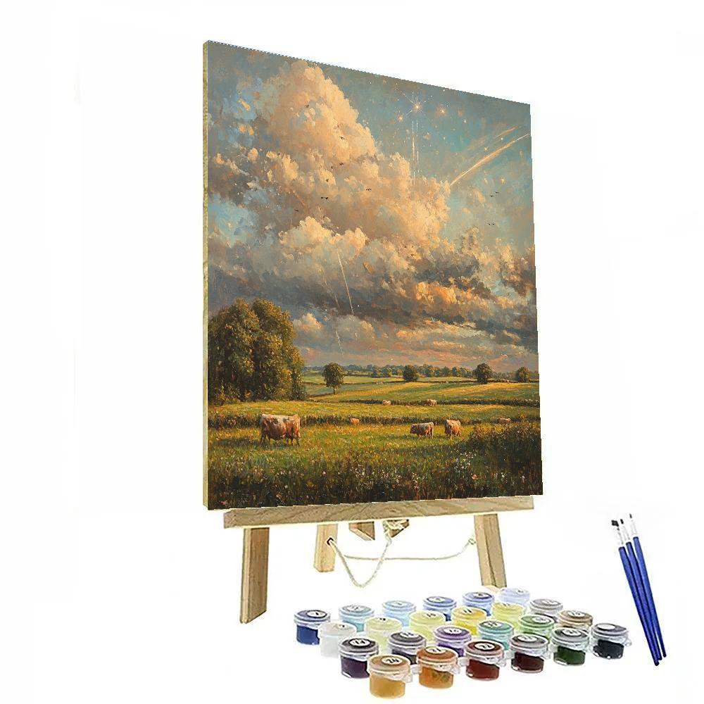 John Constable Inspired Rainbow After Meteor Shower Paint by numbers art