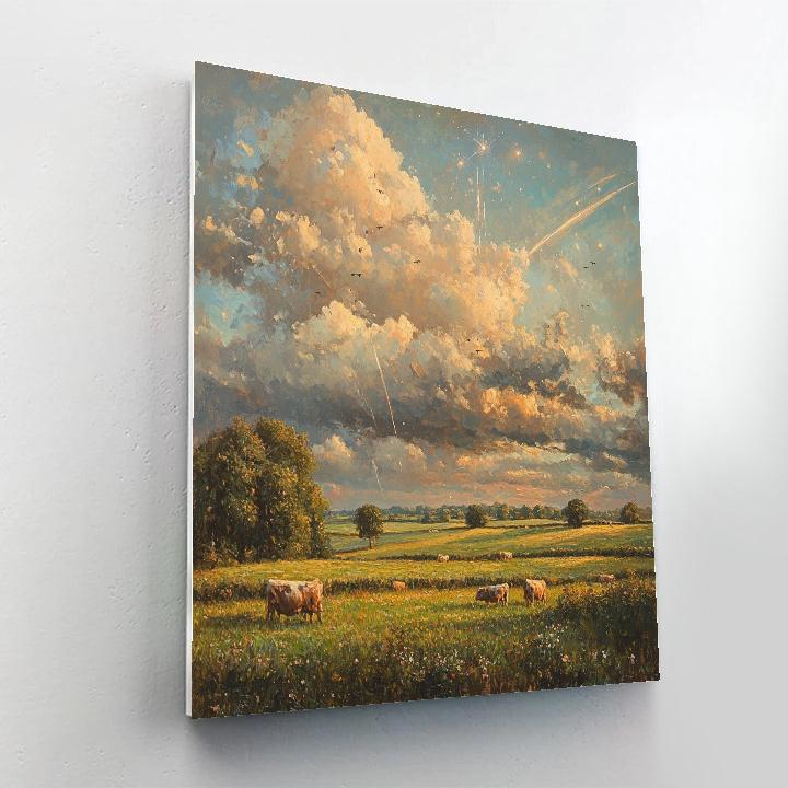 John Constable Inspired Rainbow After Meteor Shower Paint by numbers art