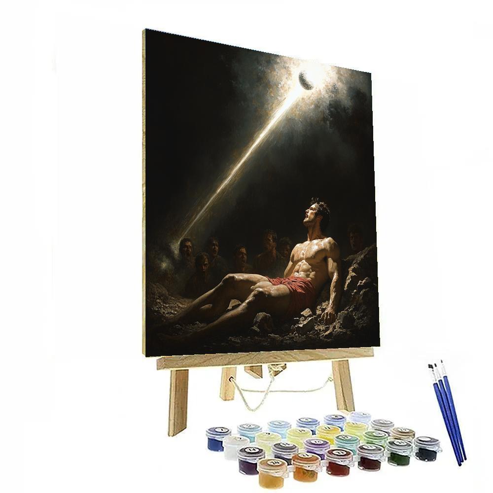 Caravaggio Inspired Fallen Angel Meteor DIY paint by numbers