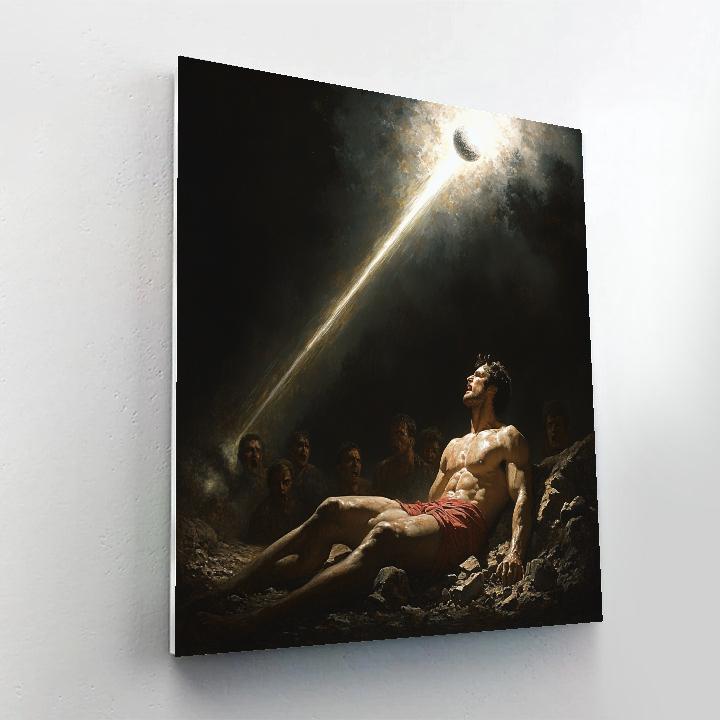 Caravaggio Inspired Fallen Angel Meteor DIY paint by numbers