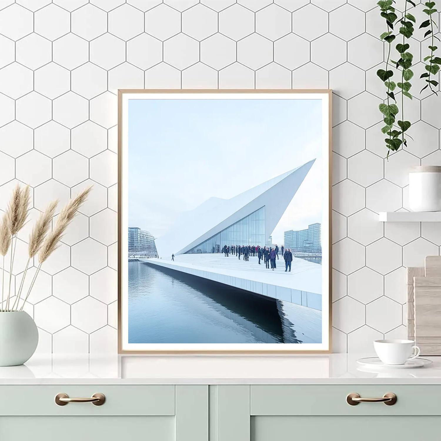 Oslo Opera House Sloping Roof Oslo Norway paint by numbers