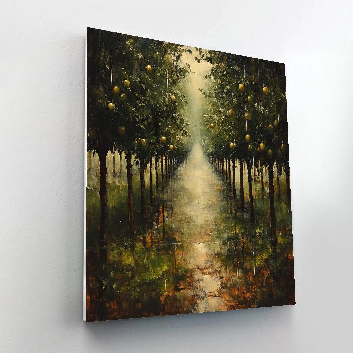 Leonardo Da Vinci Inspired Orchard Mist After Rain Numbered painting kits