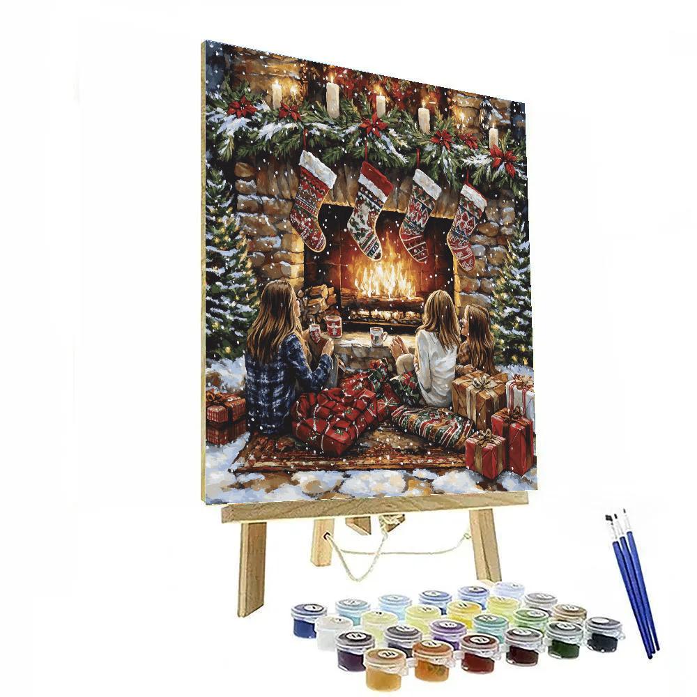 Fireside Stocking Stories Numbered painting kits