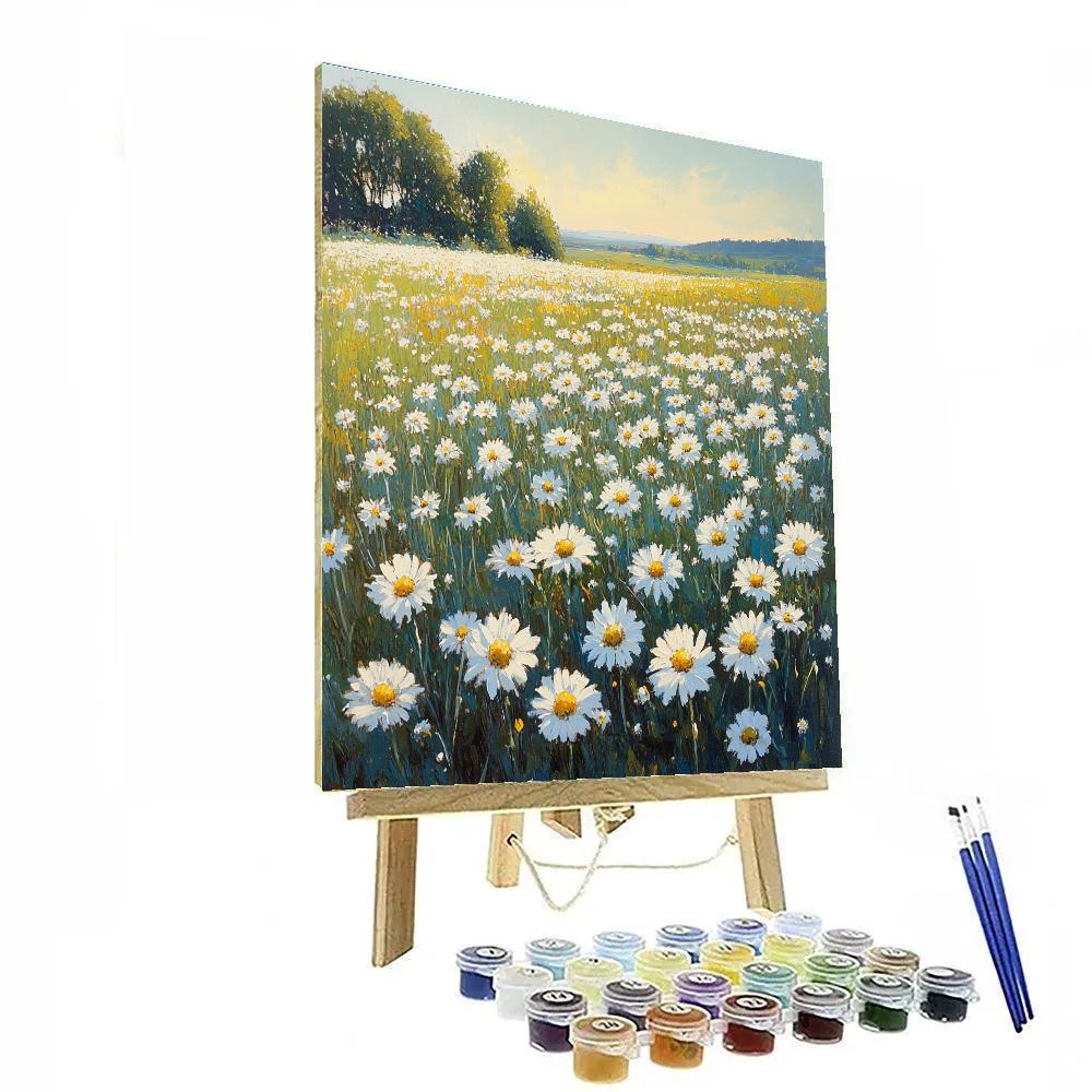 Claude Monet Inspired Meadow Of Wild Daisies Paint by numbers kits