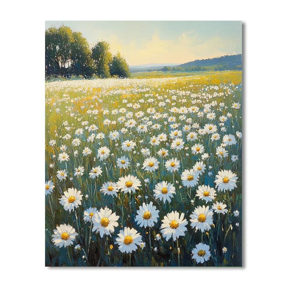 Claude Monet Inspired Meadow Of Wild Daisies Paint by numbers kits