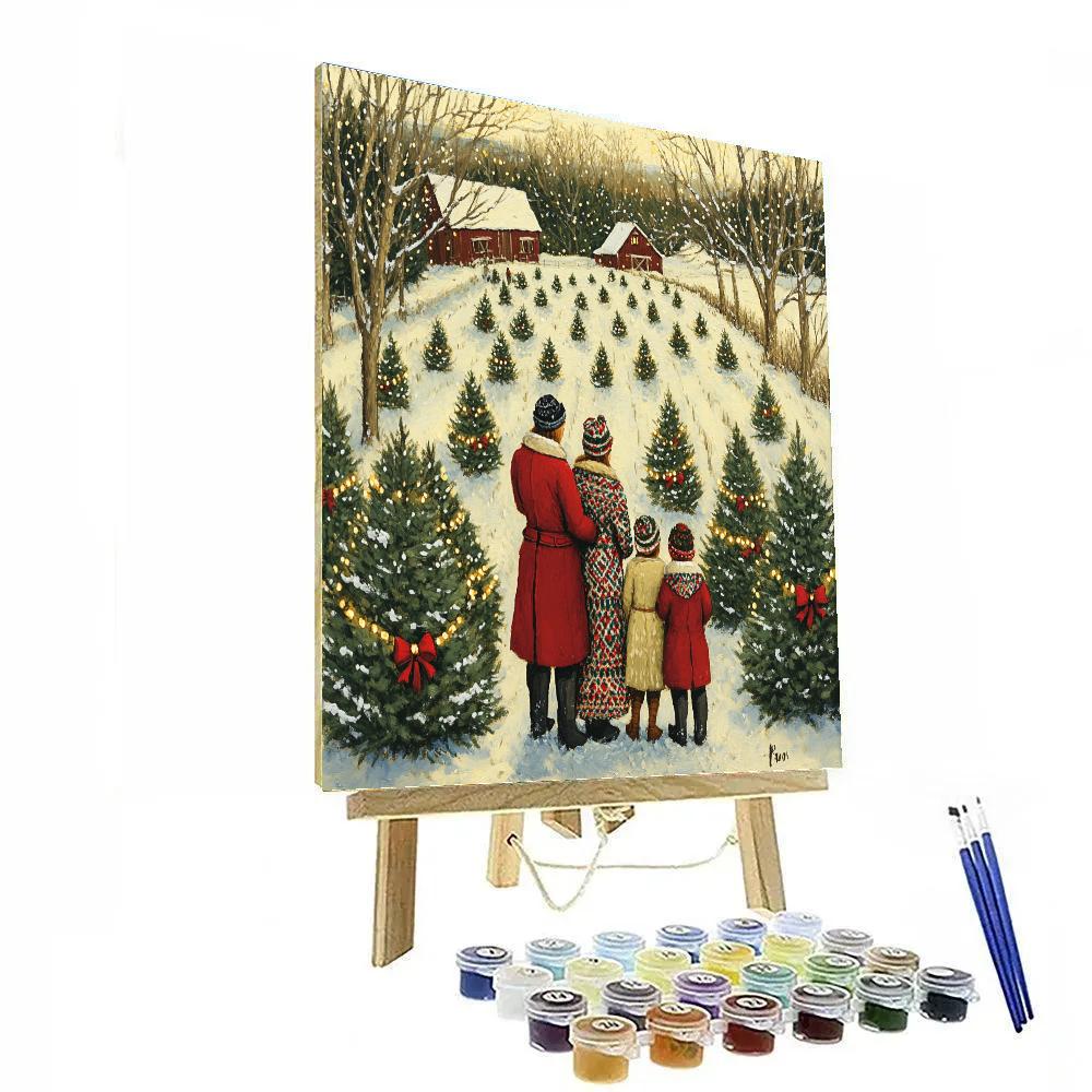 Tree Farm Embrace DIY paint by numbers