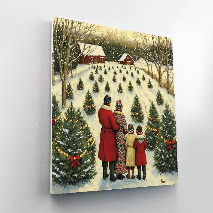 Tree Farm Embrace DIY paint by numbers
