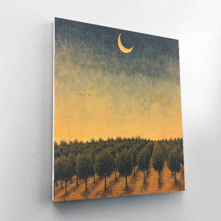 Leonardo Da Vinci Inspired Celestial Orchard Alignments paint by numbers