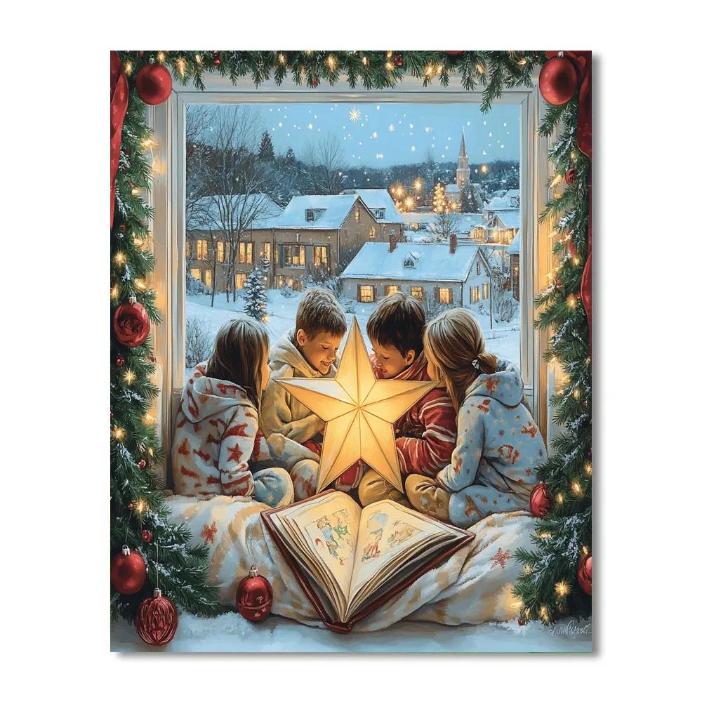 Window Star Storytime DIY paint by numbers