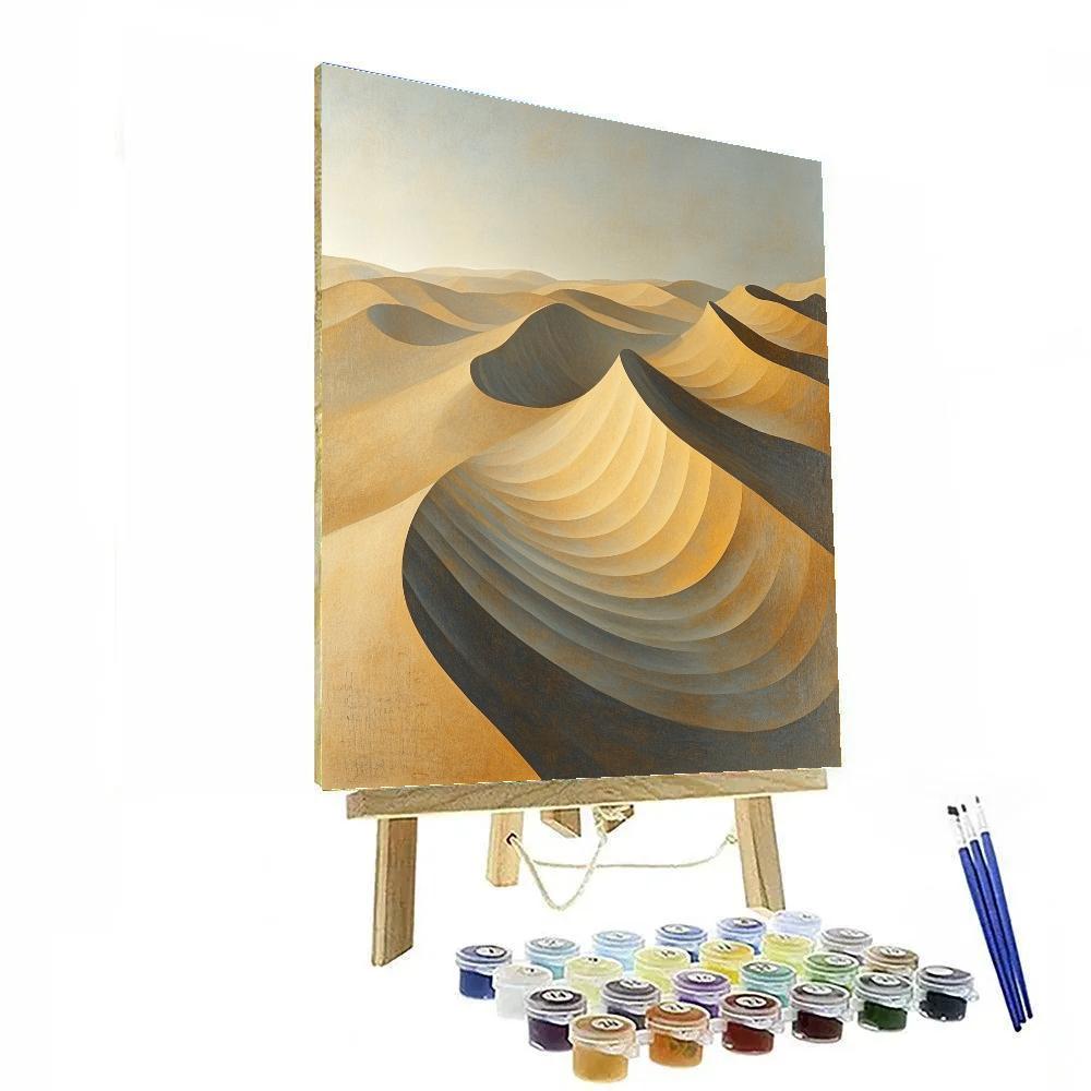 Leonardo Da Vinci Inspired Harmonic Sand Ripples Painting by numbers kit