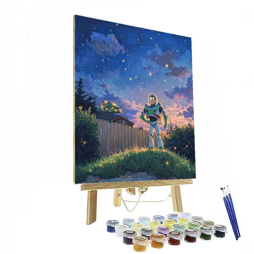 Buzz Lightyear Galactic Backyard Patrol - Disney Inspired Paint by numbers kits