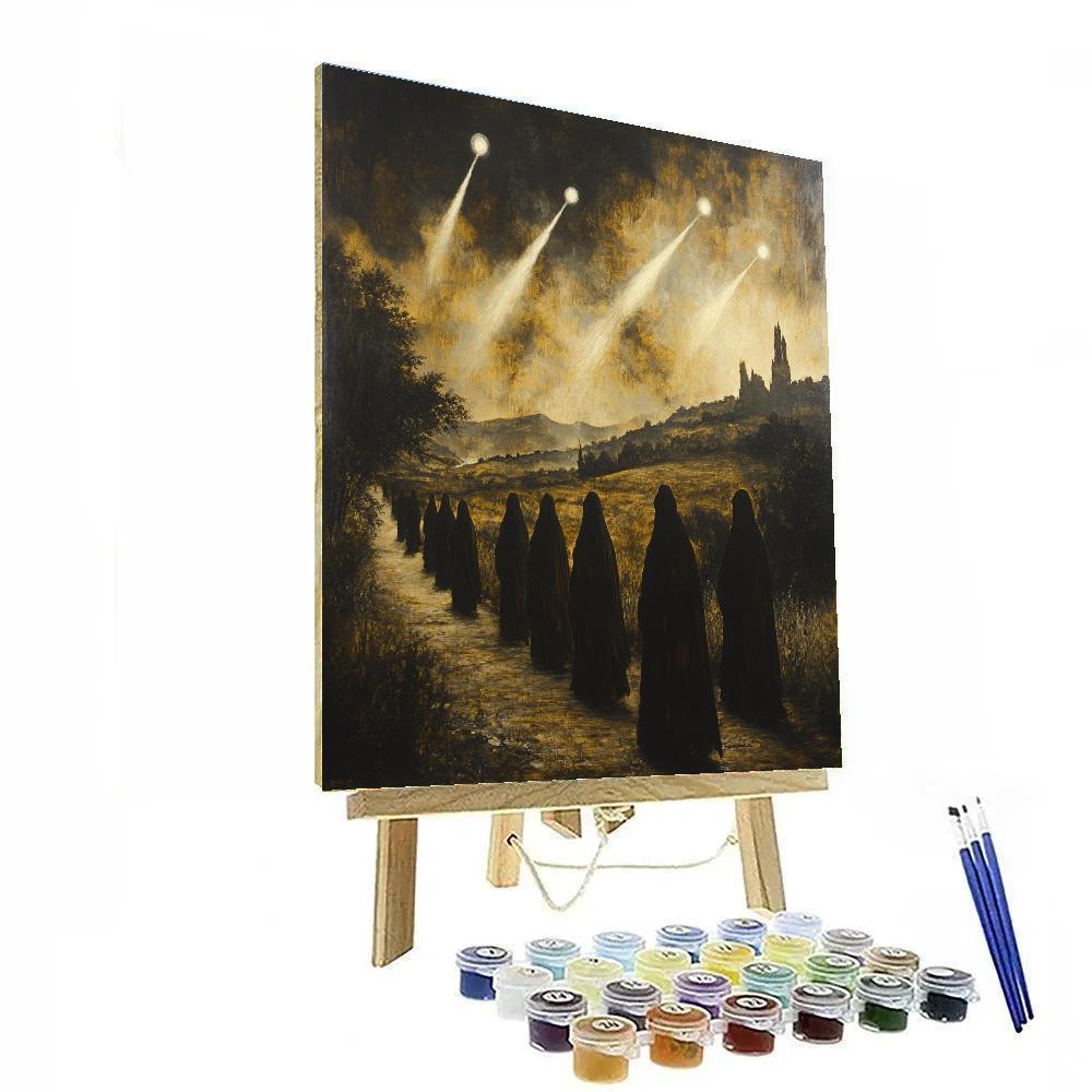 Francisco Goya Inspired Night Procession With Comets paint by numbers