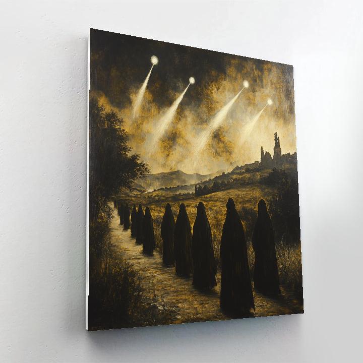 Francisco Goya Inspired Night Procession With Comets paint by numbers