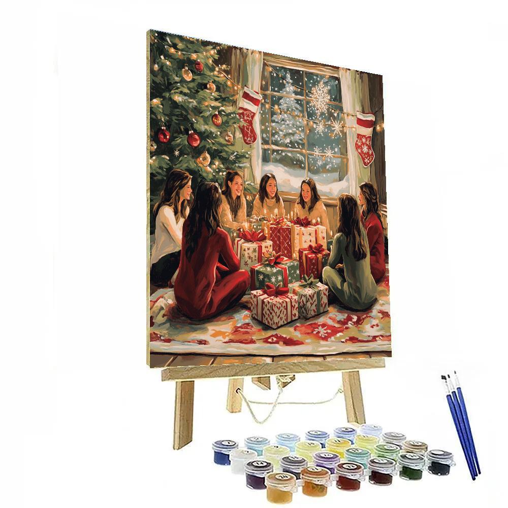 Midnight Gift Exchange Circle paint by number