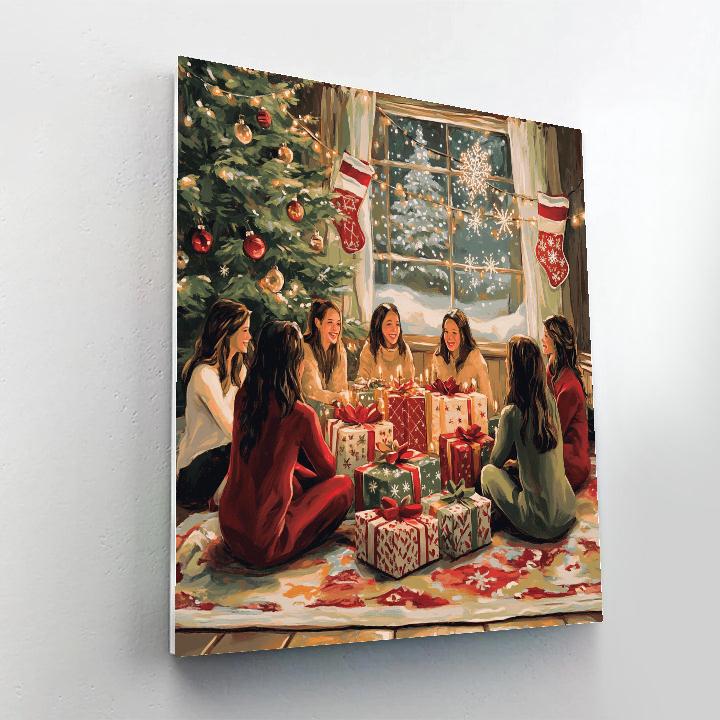 Midnight Gift Exchange Circle paint by number