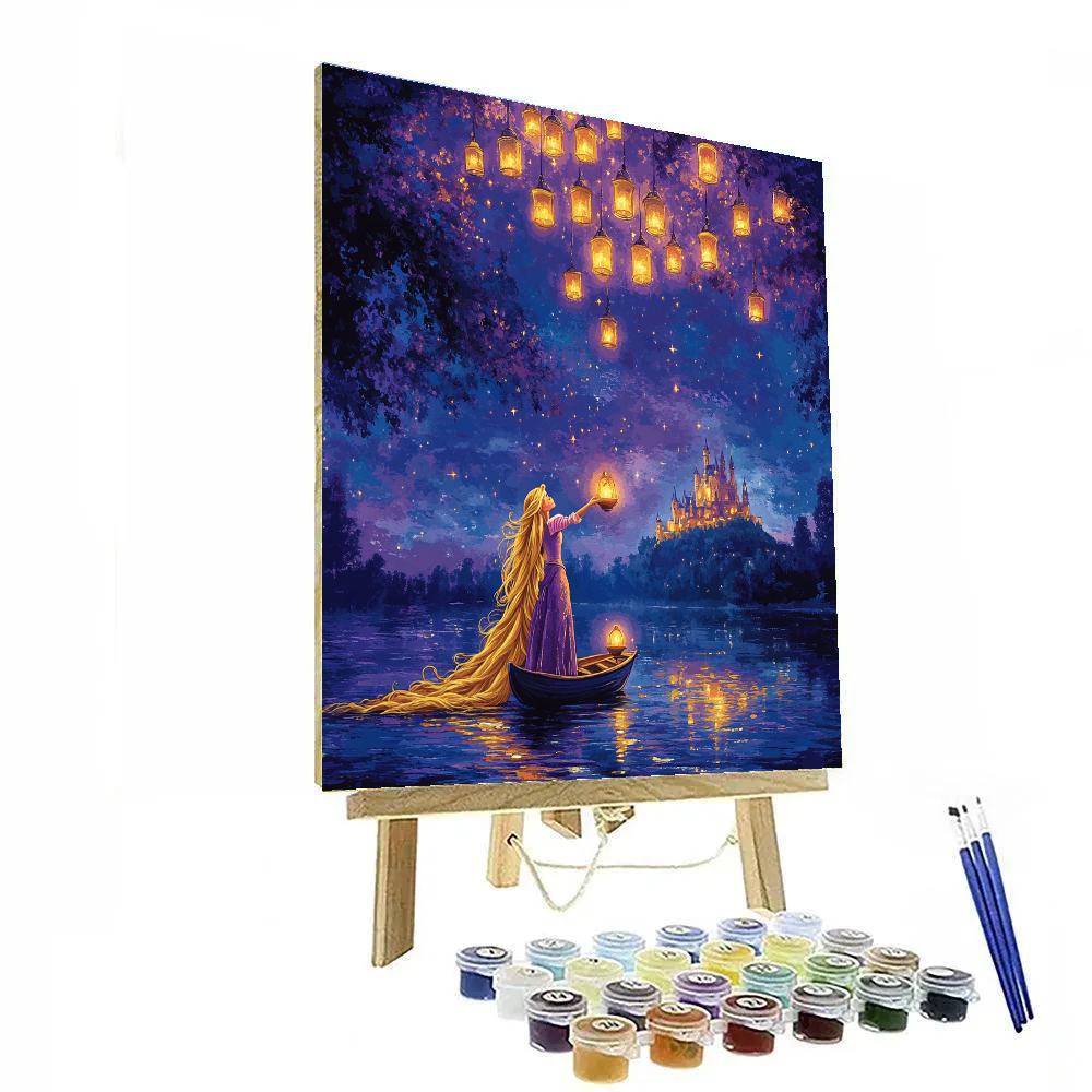 Rapunzel Lantern Festival Glow - Disney Inspired Paint by numbers kits