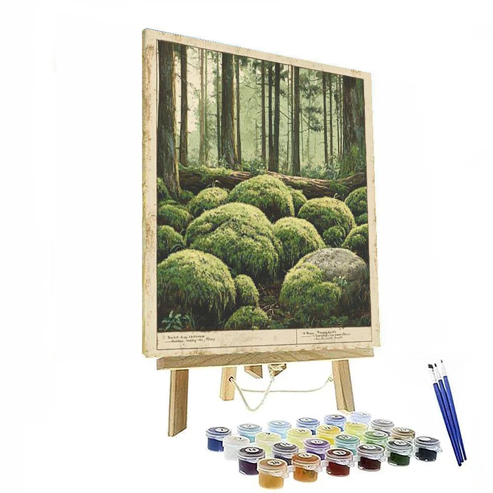 Leonardo Da Vinci Inspired Moss Cathedral Painting by numbers kit