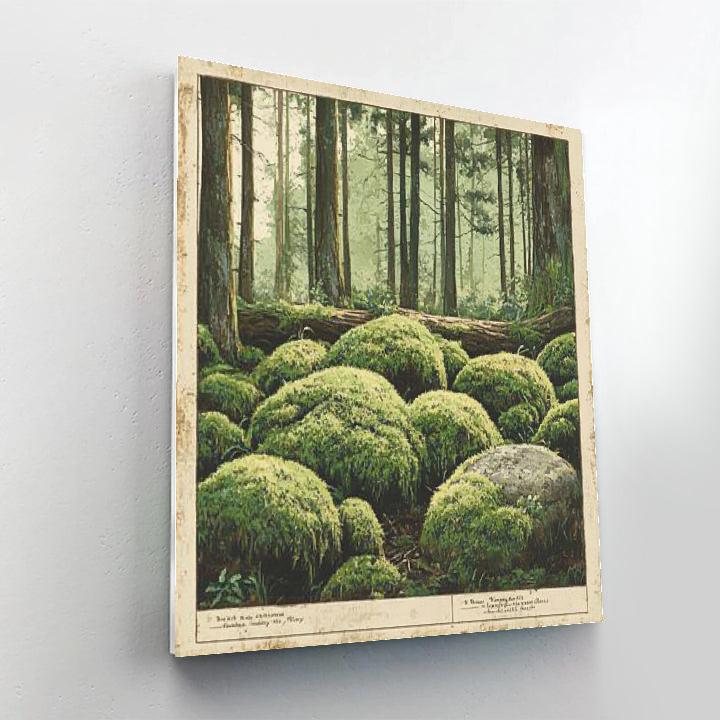 Leonardo Da Vinci Inspired Moss Cathedral Painting by numbers kit