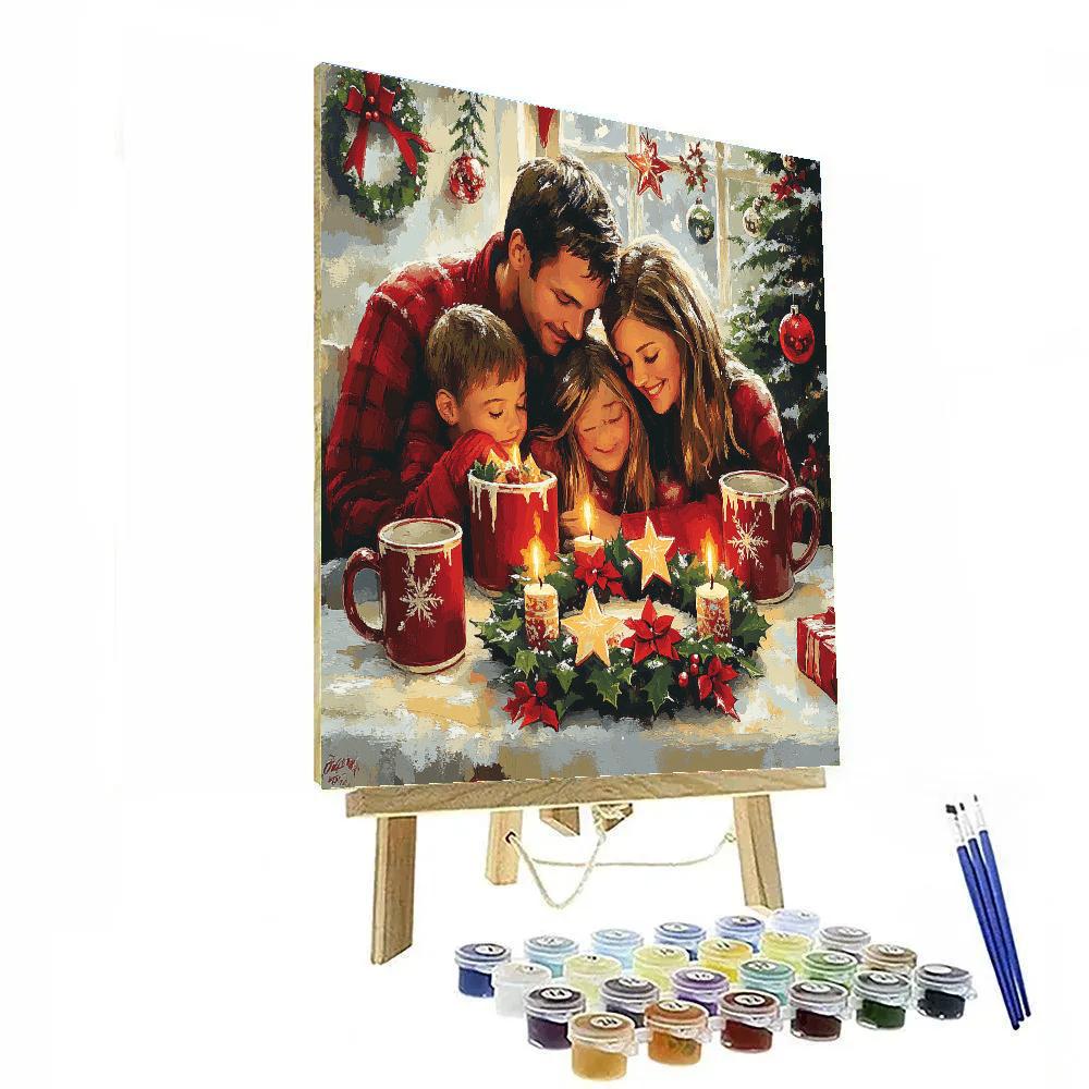 Morning Around The Advent Wreath Paint by numbers art