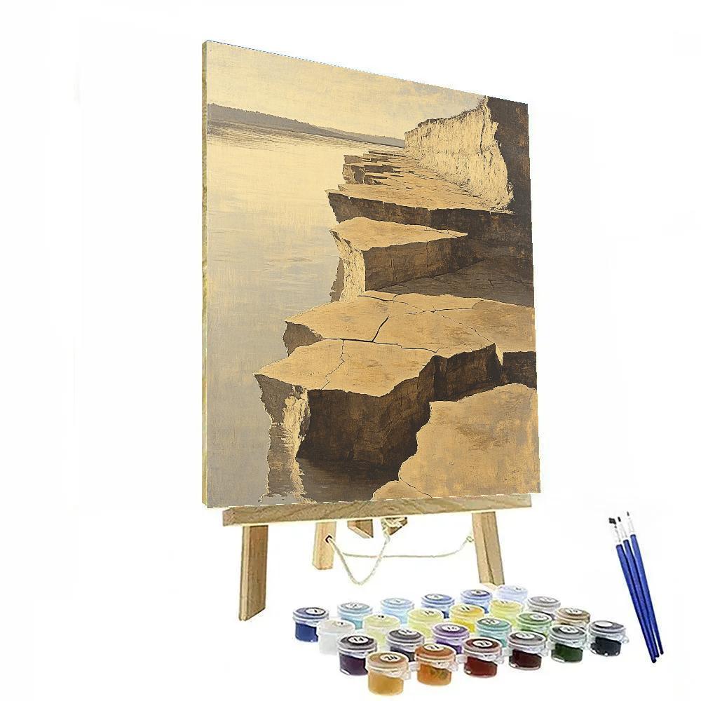 Leonardo Da Vinci Inspired Riverbank Clay Erosion Painting by numbers kit