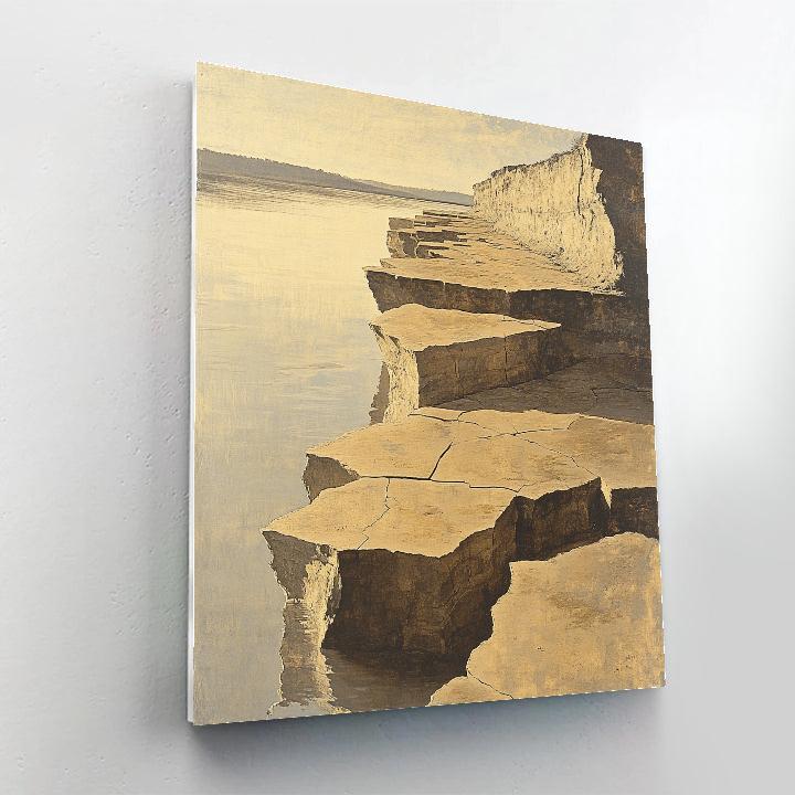 Leonardo Da Vinci Inspired Riverbank Clay Erosion Painting by numbers kit