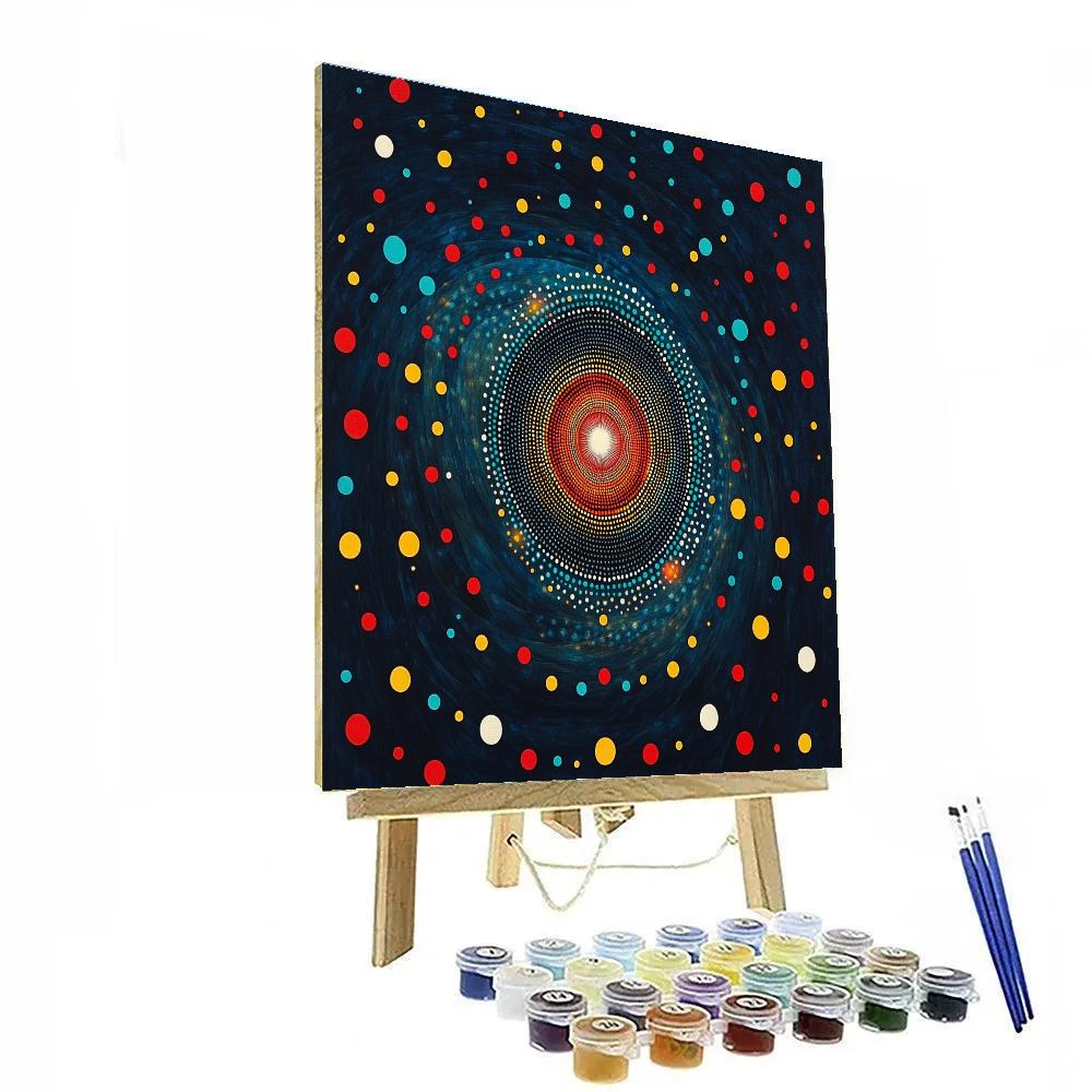 Yayoi Kusama Inspired Quantum Dot Cosmos paint by color