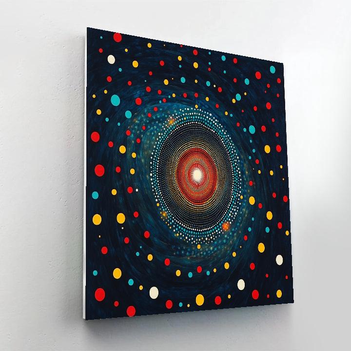 Yayoi Kusama Inspired Quantum Dot Cosmos paint by color