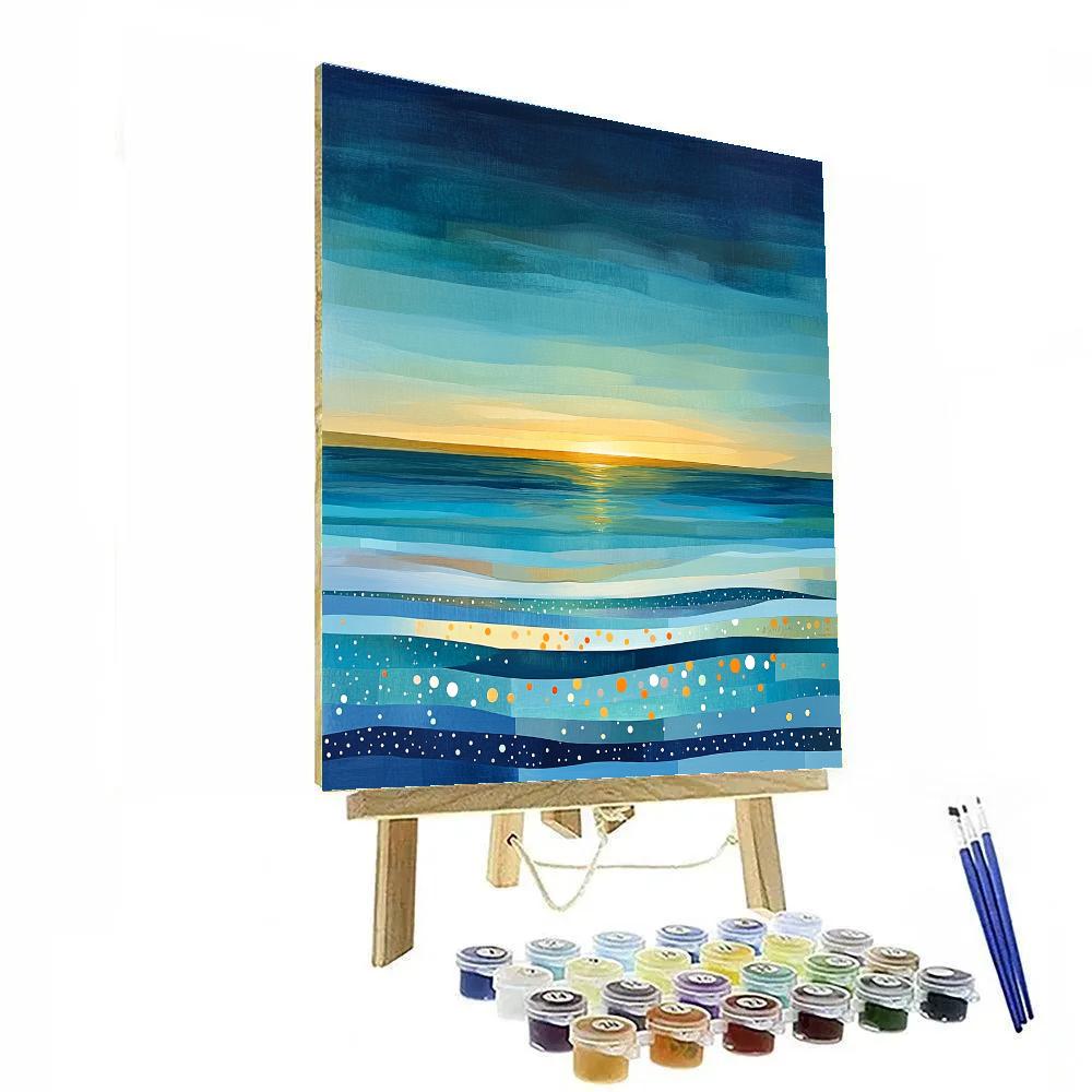 Yayoi Kusama Inspired Ocean Of Dissolving Horizons Paint by numbers kits