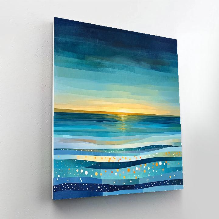 Yayoi Kusama Inspired Ocean Of Dissolving Horizons Paint by numbers kits