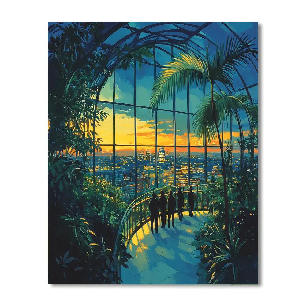 Sky Garden Urban Canopy London United Kingdom Painting by numbers kit