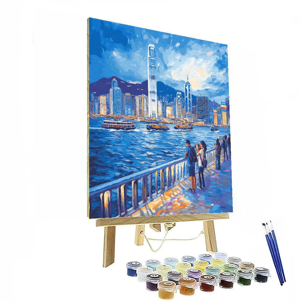 Tsim Sha Tsui Promenade Harborline Hong Kong China DIY paint by numbers
