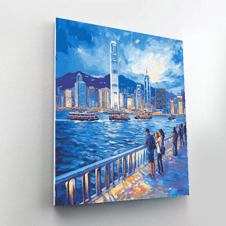 Tsim Sha Tsui Promenade Harborline Hong Kong China DIY paint by numbers