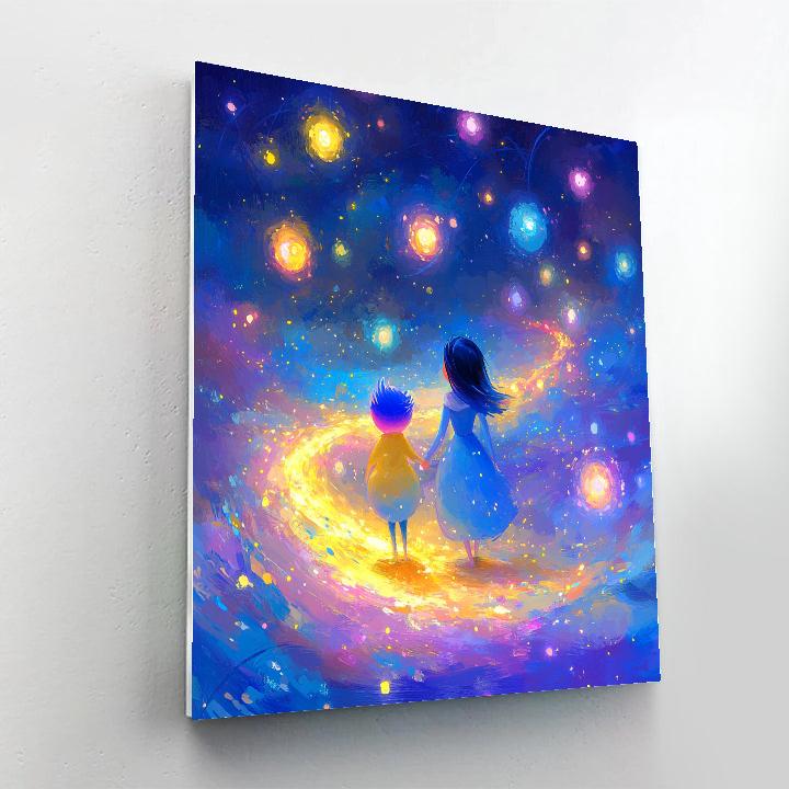 Joy And Sadness Memory Orb Trail - Disney Inspired paint by number