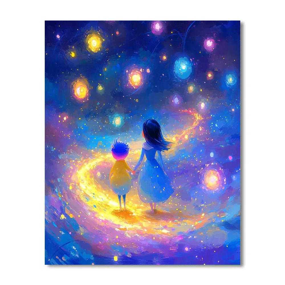 Joy And Sadness Memory Orb Trail - Disney Inspired paint by number