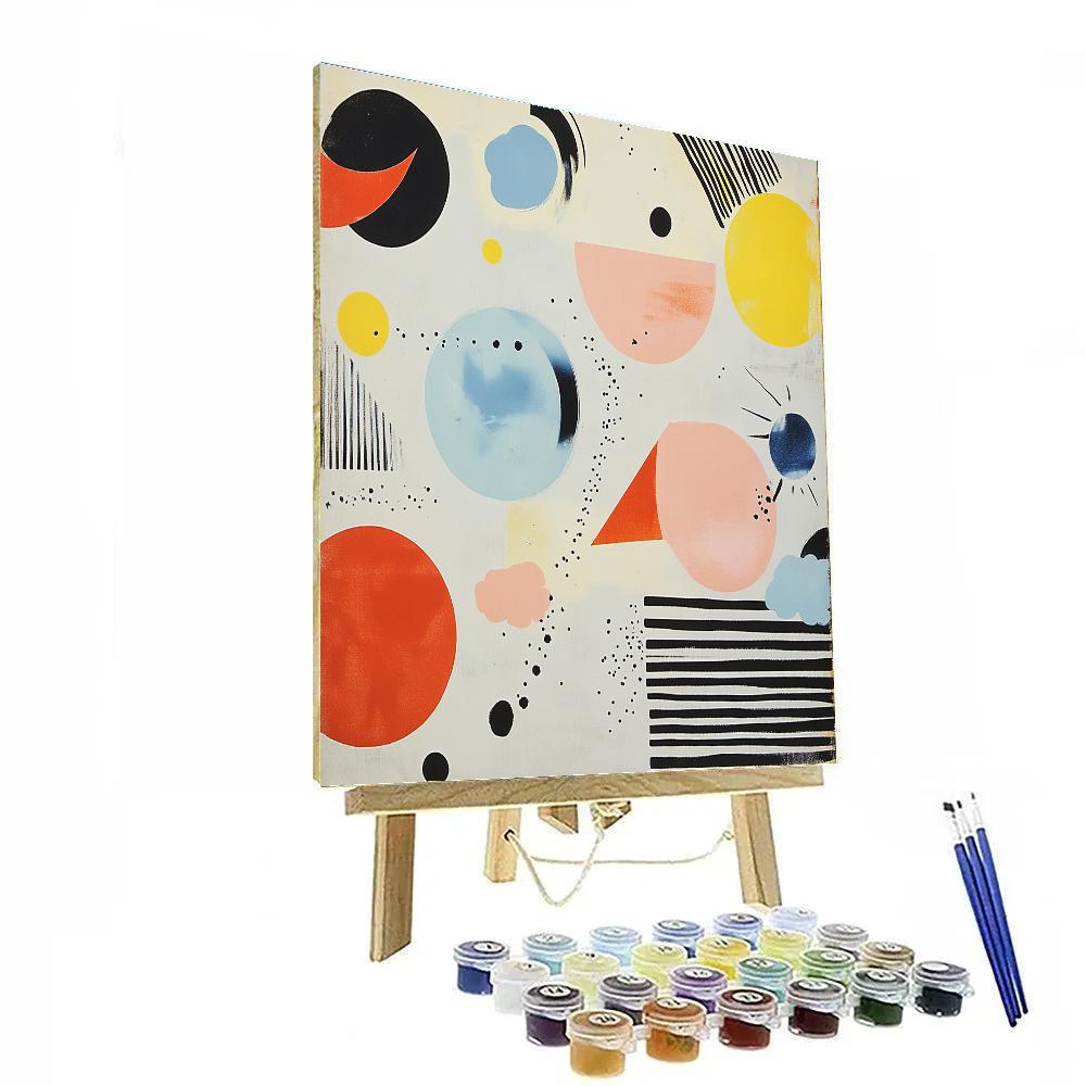 Wassily Kandinsky Inspired Galactic Weather Map paint by numbers
