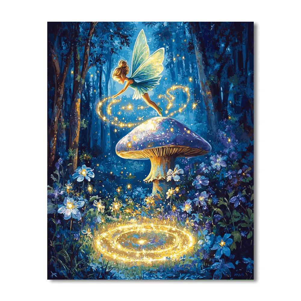 Tinker Bell Pixie Dust Grove - Disney Inspired Painting by numbers kit