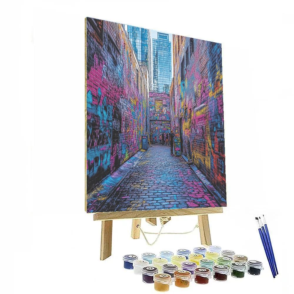 Melbourne Hosier Lane Street Art Melbourne Australia paint by number