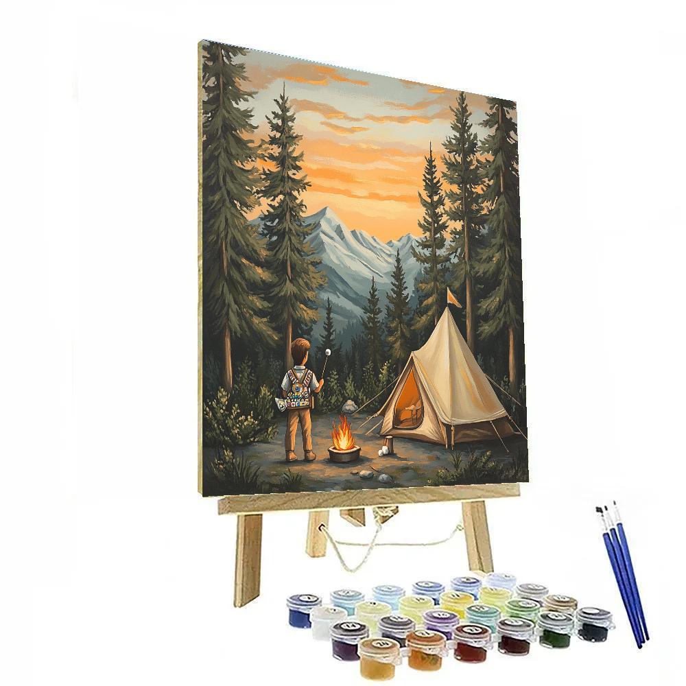Russell Wilderness Explorer Forest Camp - Disney Inspired Painting by numbers kit