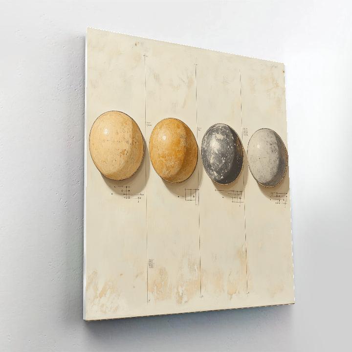 Leonardo Da Vinci Inspired Planetary Phase Medallions Painting by numbers kit